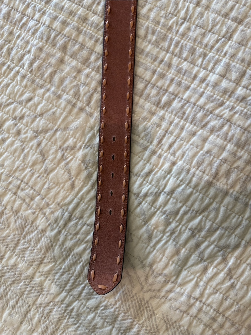 Roper Brown and Black Tooled Floral Leather Belt with Round Metal Buckle - Picture 9 of 9